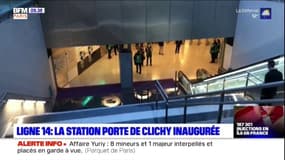 Ligne 14: la station de métro Porte-de-Clichy inaugurée ce jeudi 