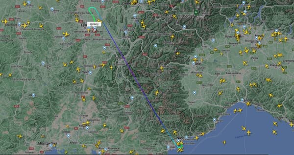 Le vol U24860 entre Nice et Paris a été détourné vers Lyon ce vendredi matin.
