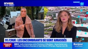 Inondations en Essonne: les encombrants garnissent les rues après les dégâts causés par la montée des eaux