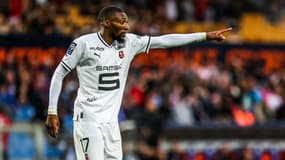 Karl TOKO-EKAMBI le 23/04/2023 lors de Montpellier-Rennes