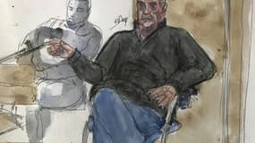 Dominique Pelicot au tribunal d'Avignon le 17 septembre 2024. 
