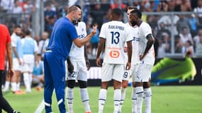 Igor Tudor et les joueurs de l'OM