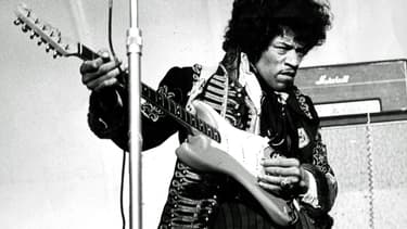 Jimi Hendrix sur scène à Stockholm, en 1967.