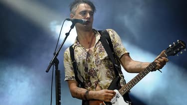 Pete Doherty, en concert aux Vieilles Charrues, en juillet 2016.