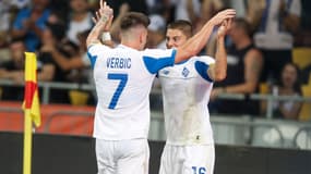Le Dynamo Kiev lors d'un match contre le Club Bruges, le 13 août 2019
