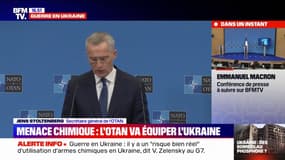 Jens Stolenberg annonce que l'Otan va fournir des équipements à l'Ukraine contre "des menaces biologiques, radiologiques et nucléaires"