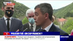 Gérald Darmanin à propos du policier tué à Avignon: "Tout est mis en place pour retrouver le ou les responsables de cet odieux assassinat"