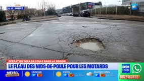 Auvergne-Rhône-Alpes: le fléau des nids-de-poule pour les motards