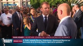 En 2016, ce syndicaliste avait refusé de serrer la main de Macron à Pont-à-Mousson