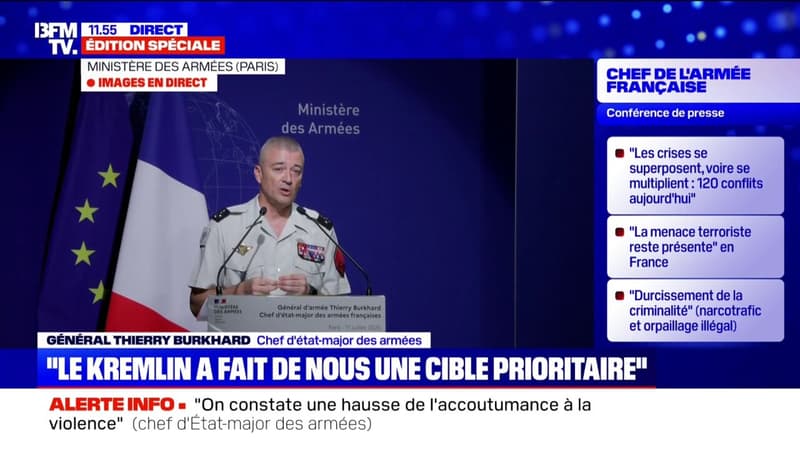 Russie: La guerre en Europe est déjà là, déclare le chef d'état-major des armées