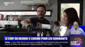 Coronavirus: le chef Simone Zanoni du George V cuisine pour aider les soignants