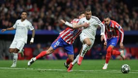 Kylian Mbappé lors du match Atlético-Real (1-0, 2 t.a.b. 4, Ligue des champions), le 12 mars 2025