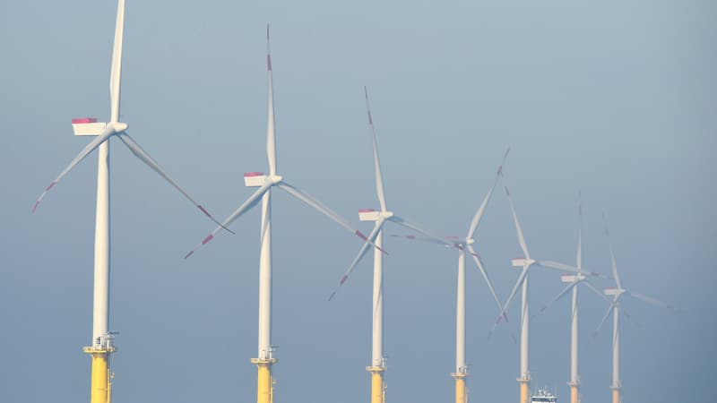 De l'électricité provenant d'éoliennes en mer produite pour la première fois en France cette semaine