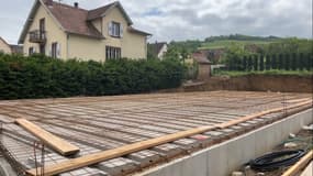 Le chantier de la maison médicale à Soultz-les-Bains. 