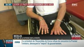 Routes à 80km/h: "Passer sa vie debout ou en fauteuil pour 10km/h de plus? C'est à vous de voir"