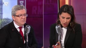 Jean-Luc Mélenchon face à Apolline de Malherbe en direct - 17/06