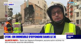 Effondrement d'un immeuble à Lyon: deux occupants légèrement blessés