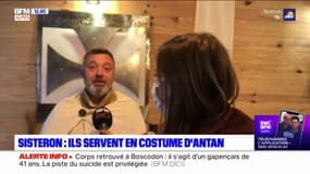 Sisteron: les serveurs d'un restaurant habillés en costume médiéval