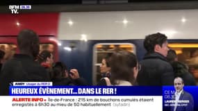Grève: une femme accouche dans le RER D