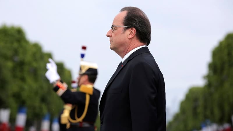François Hollande lors du défilé du 14-juillet.