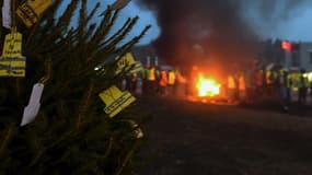 Des gilets jaunes, le soir du réveillon de Noël