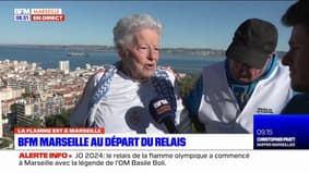 Marseille: porter la flamme olympique à Notre-Dame-de-la-Garde, un moment symbolique pour Colette Cataldo
