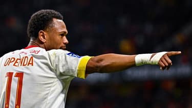 Loïs Openda avec Lens, le 1er avril 2023.