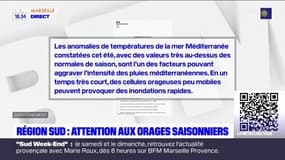 Provence-Alpes-Côte d'Azur: des orages saisonniers attendus après les fortes températures de l'été