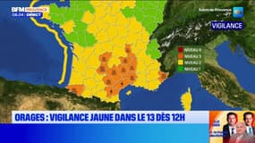 Les Bouches-du-Rhône placées en vigilance jaune orages dès midi ce jeudi
