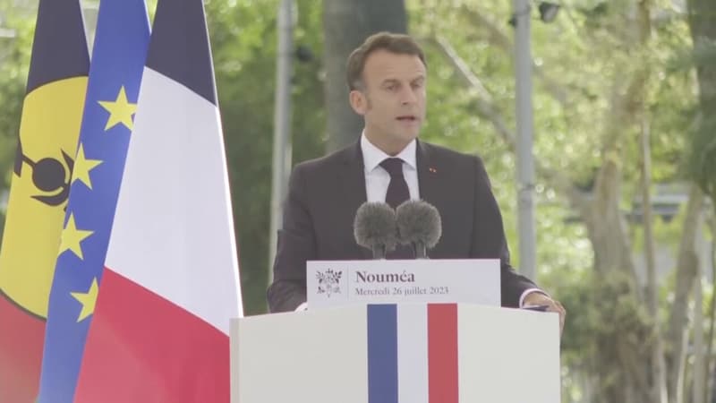 Emmanuel Macron propose aux Calédoniens d'emprunter 
