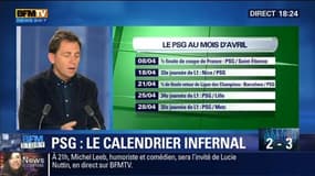 Le PSG face à un calendrier infernal en avril