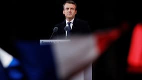 Emmanuel Macron au soir de son élection le 7 mai 2017.