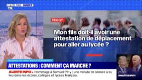 Mon fils doit-il avoir une attestation de déplacement pour aller au lycée? BFMTV répond à vos questions