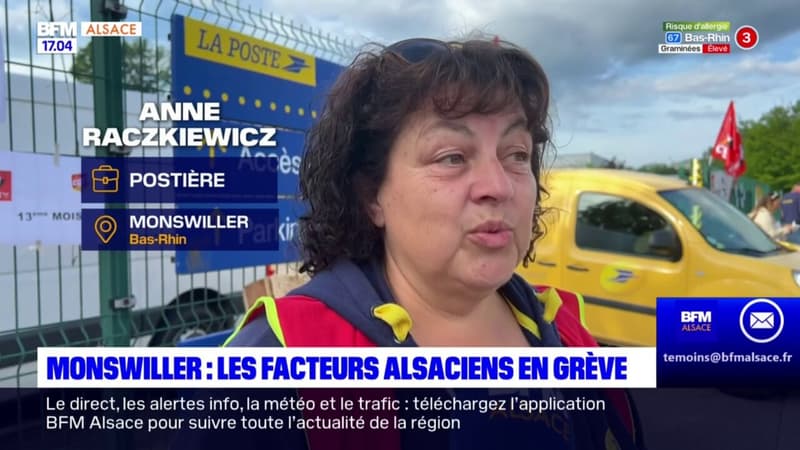 Monswiller: les facteurs alsaciens en grève