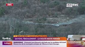 Savoie/Éboulement: la route reste fermée