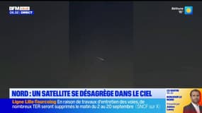 Nord: un satellite se désagrège dans le ciel