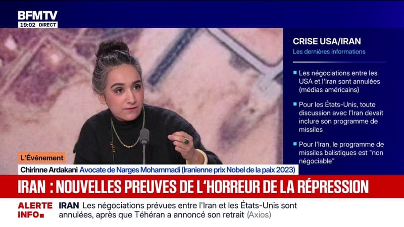 Iran-États-Unis: "L'Europe doit arrêter d'être spectatrice", affirme Chirinne Ardakani, avocate de Narges Mohammadi (Iranienne prix Nobel de la paix 2023)