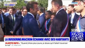 Marseille: Emmanuel Macron est arrivé dans la cité de La Busserine