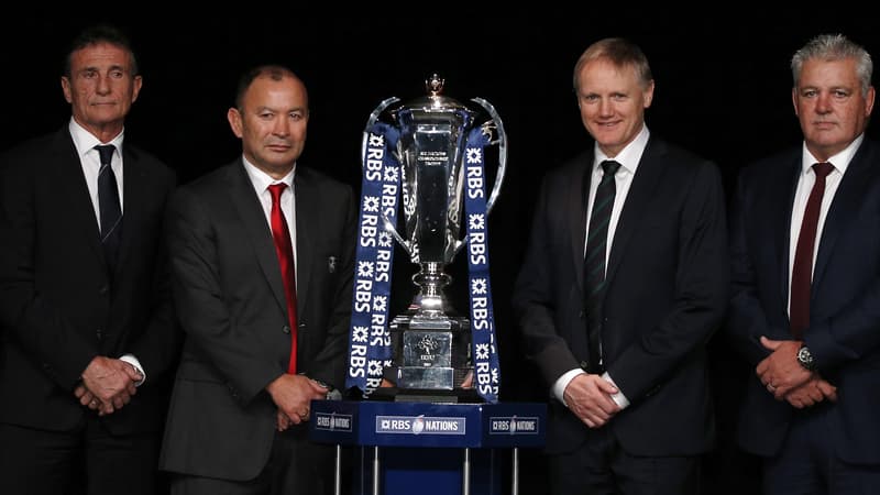 Guy Novès, Eddie Jones, Joe Schmidt et Warren Gatland