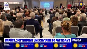 Nice: Eric Ciotti réunit une centaine de partisans après le vote de la hausse de la taxe foncière