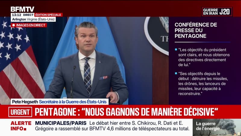 Pete Hegseth, secrétaire à la Défense des États-Unis: "Le monde, le Moyen-Orient, les alliés qui nous tournent le dos aujourd'hui en Europe, devraient dire une seule au président Trump: merci"