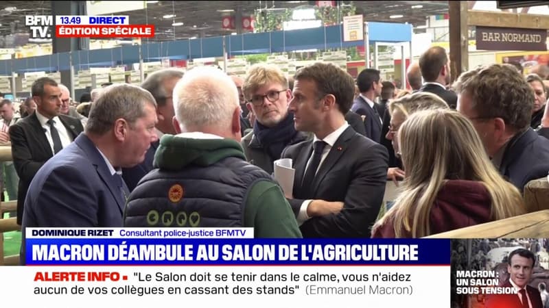 Emmanuel Macron déambule au Salon de l'agriculture sous les huées et les sifflets