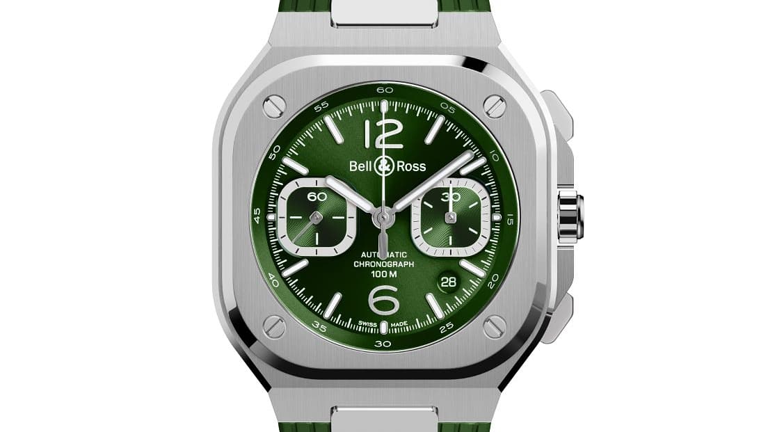 Montre Bell & Ross, 05 Chrono Green Steel Montre Bell & Ross, 05 Chrono Green Steel