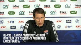 OL : Garcia "préfère" ne rien dire sur les décisions arbitrales