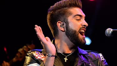 Kendji Girac en concert à Rabat, le 24 mai 2016.