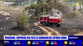 Rougon: reprise du feu ce dimanche après-midi, les pompiers sur place