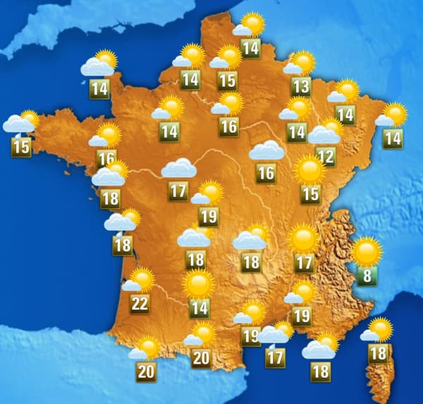 La météo de ce vendredi après-midi La météo de ce vendredi après-midi