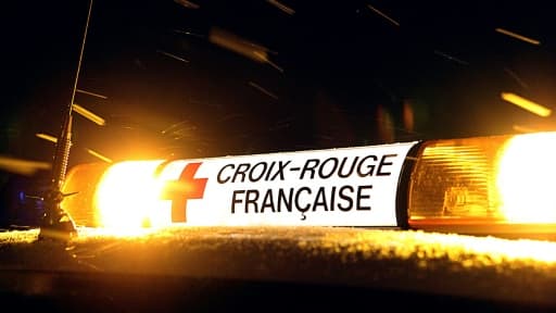 Le logo de la Croix-Rouge française, le 20 février 2012 à Reims