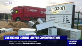 À l'occasion du Black Friday, des manifestants ont bloqué un entrepôt Amazon pour protester contre le consumérisme