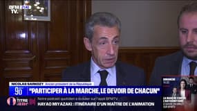 Marche contre l'antisémitisme: "Le devoir de chacun, compte tenu de la gravité de la situation, est de participer", pour Nicolas Sarkozy
